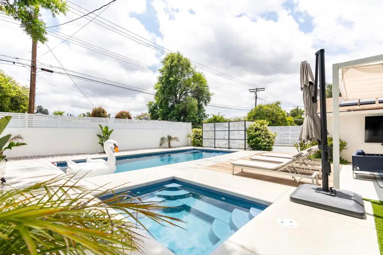 New Luxury Entertaining House With Pool Spa Sauna Tesla Charger Pets Los Angeles Eksteriør bilde